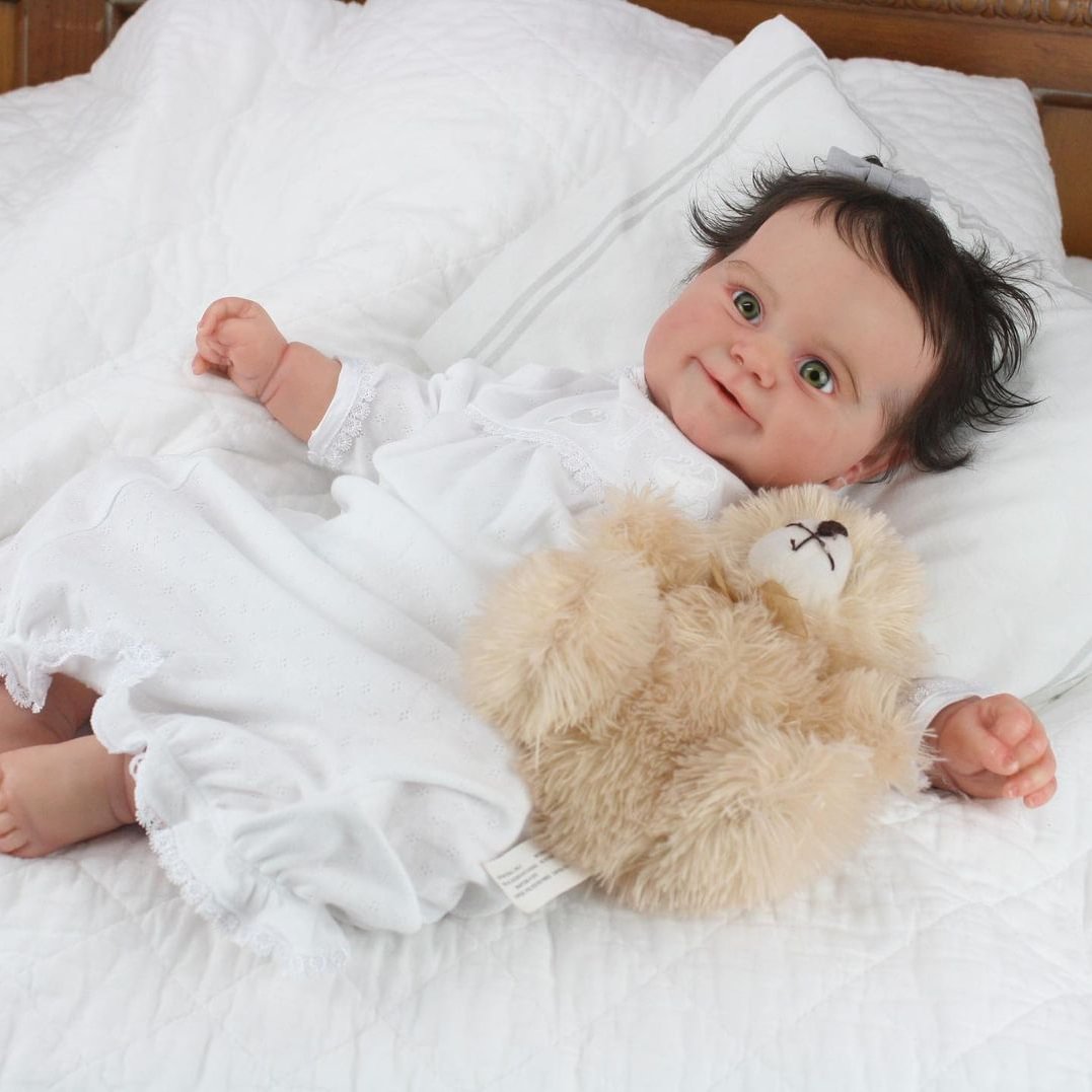 20'' Realistic Soft Handmade Reborn Dolls Named Makenzie with “Heartbeat” and Sound