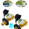 Brass Leak Detector Gas Pressure Meter Pressure Level Meter Indicator for BBQ RV
