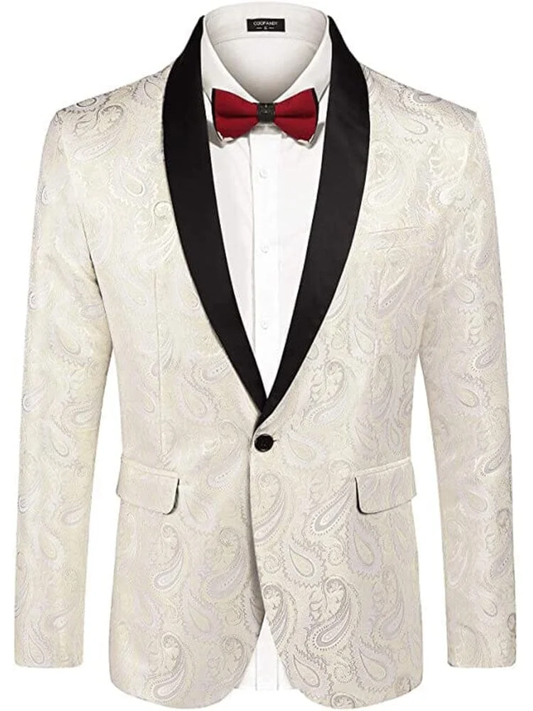 Paisley Shawl Lapel Blazer (US Only) QueenFunky
