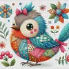 Colorful Bird-11CT Stamped Cross Stitch 40*40cm tapestrymarket