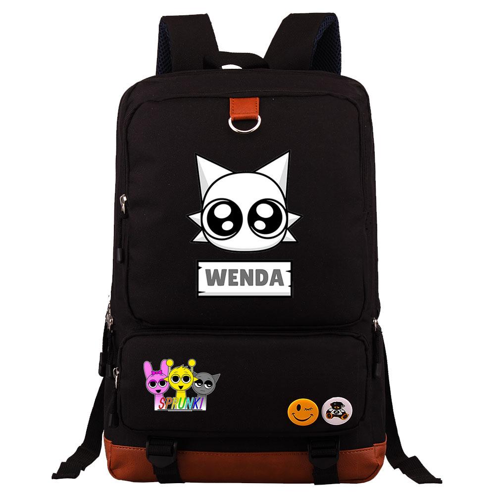 Mayoulove Sprunki Backpack Lightweight Design Durable Material For School Activities-Mayoulove