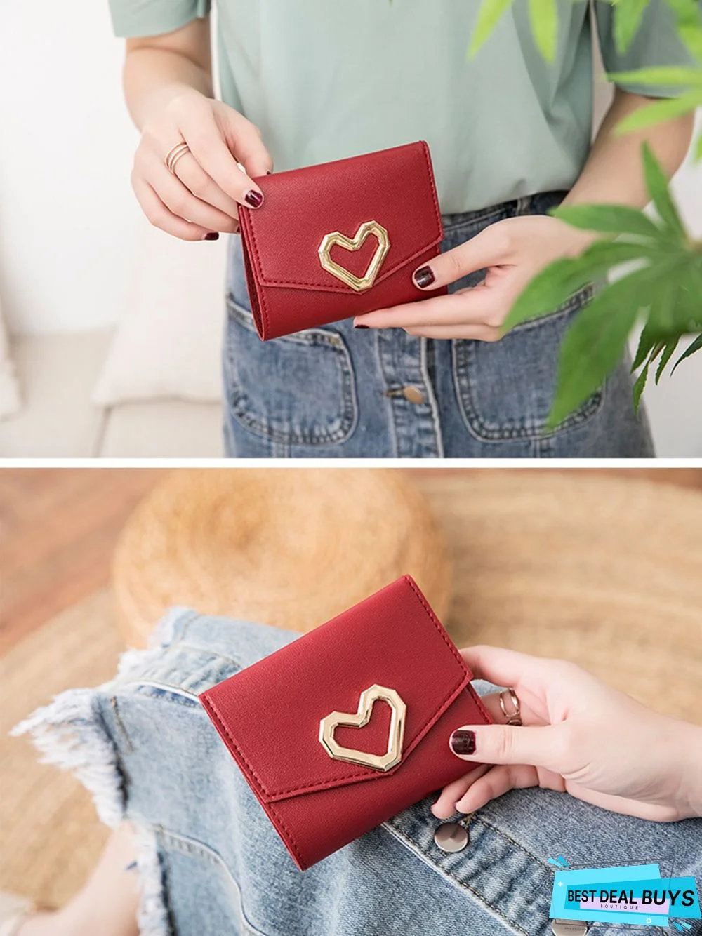 Valentine's Day Heart Multi-Layered Card Holder Wallet