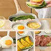 Medical Stone Omelette Pan Nonstick Frying Pan Divided Pancake Pan for Breakfast