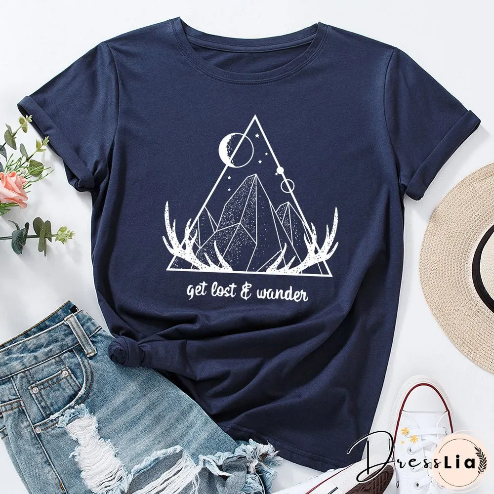 Graphic Tees For Women Cotton Short Sleeve Tee Woman T-Shirts Female Shirt Tops Summer