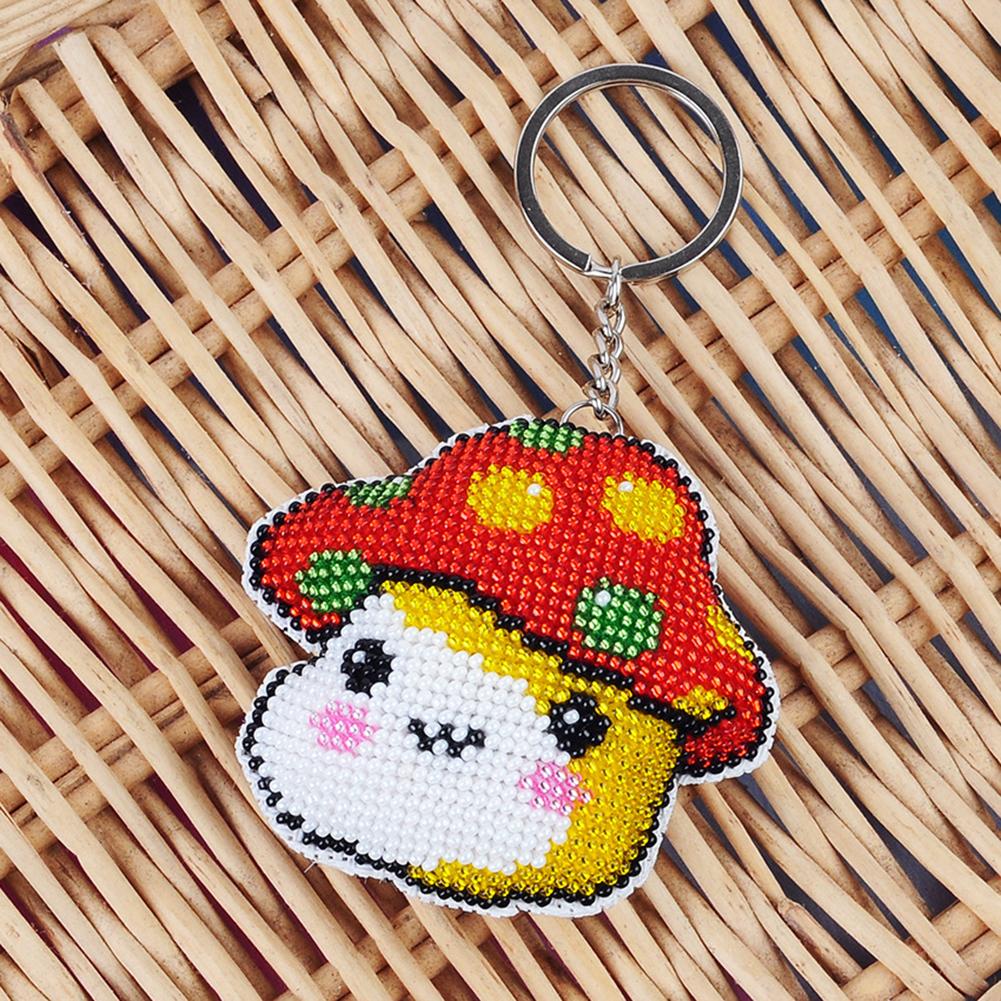 

Colored small mushrooms - Stamped Bead Embroidery, 501 Original