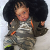 Open Eyes 20'' Realistic Handmade African American Toddler Jodie Reborn Baby Doll Girl,Best Gift for Children - RBBI-Myrebornbabydoll® Myrebornbabydoll®