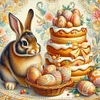 Diamond Painting -DIY Full Round Drill Easter Rabbit