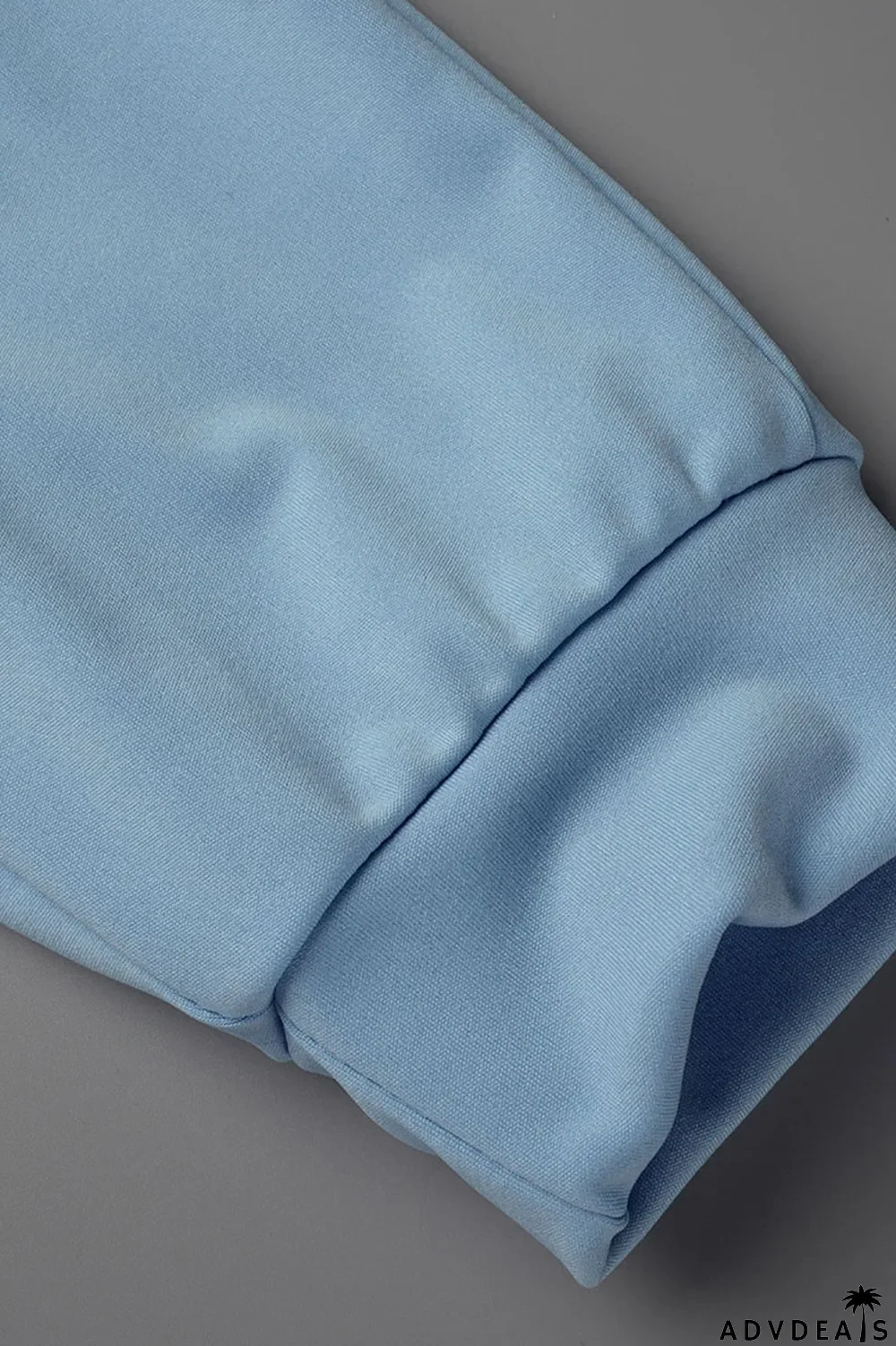 Rose Red Casual Solid Split Joint V Neck Straight Jumpsuits