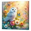 Framed Diamond Painting - Full Round Drill - Owl (25x25cm)