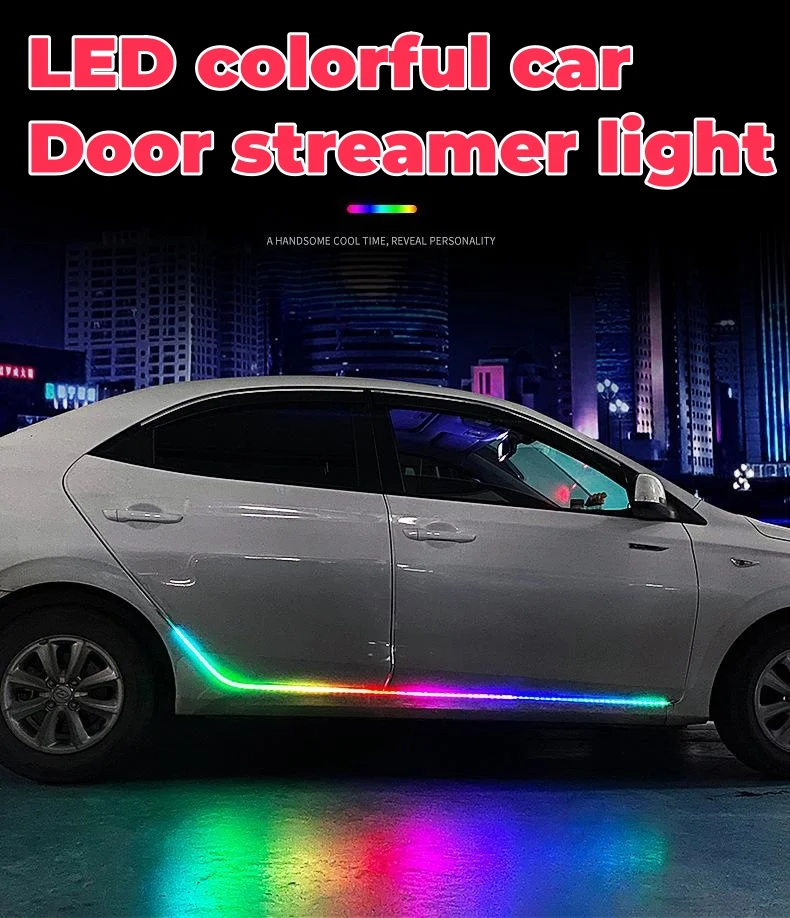 Car door LED streamer marquee side door ambient light