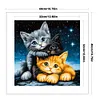 Magic Cat-11CT Stamped Cross Stitch 40*40cm tapestrymarket