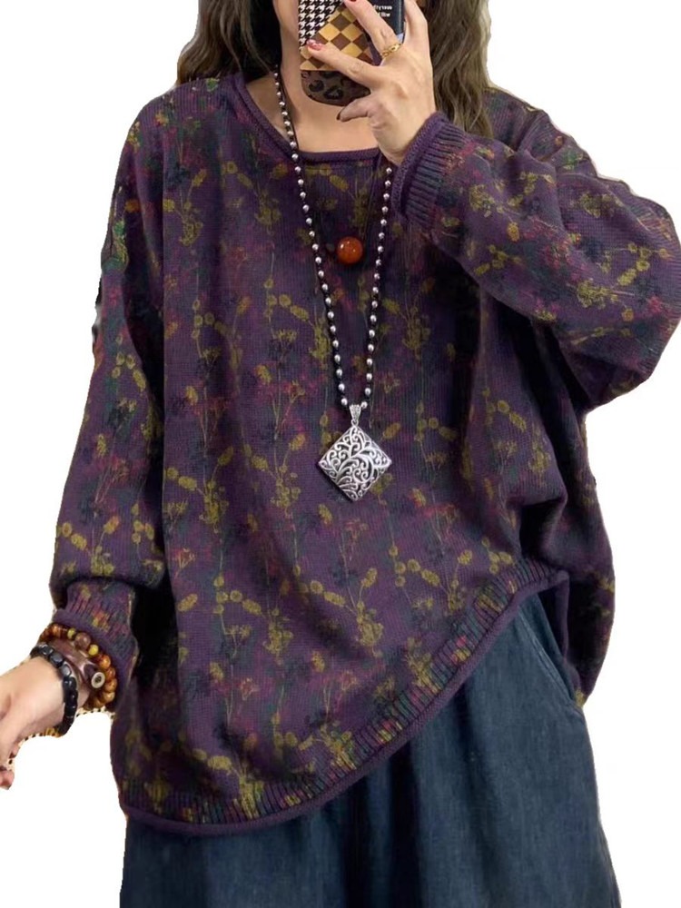 Chicfifth Sweater Women Winter Long Sleeve High Quality Autumn Vintage Top Knitted Cardigan