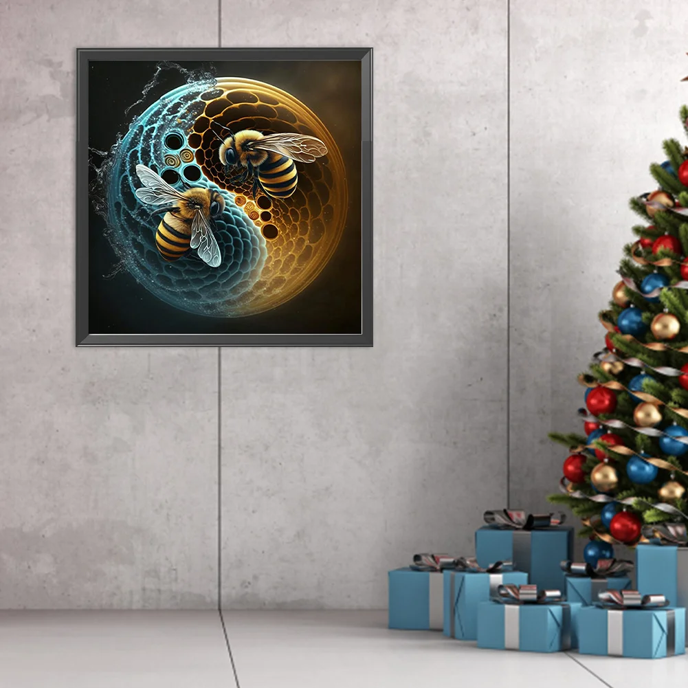 DIY Paint By Number 40*40cm - Yin And Yang Painting