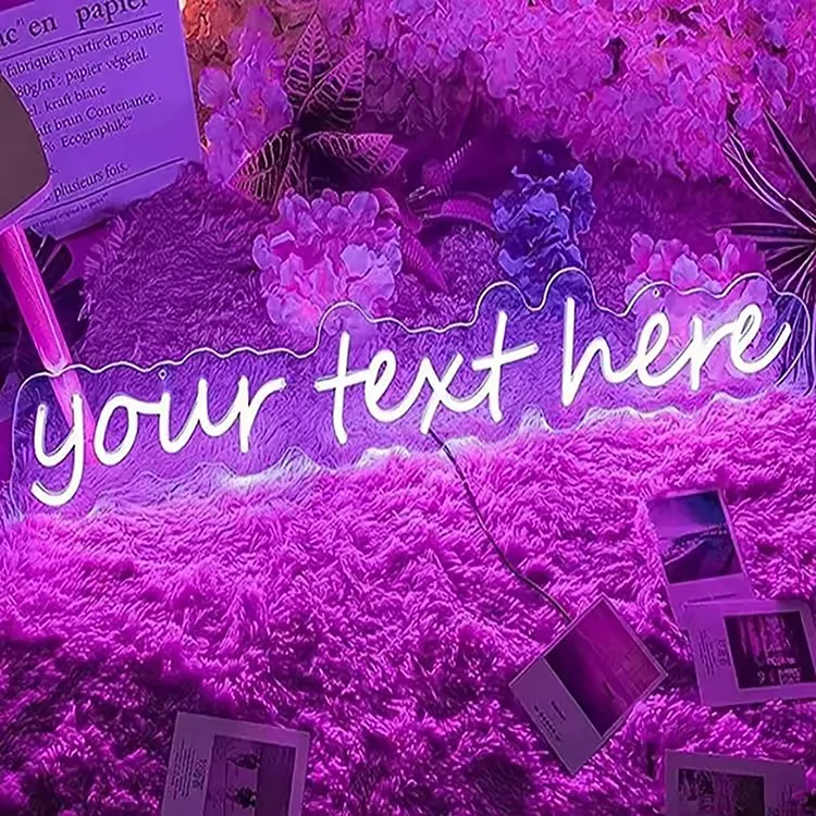 Personalized Your Text Acrylic LED Neon Lights