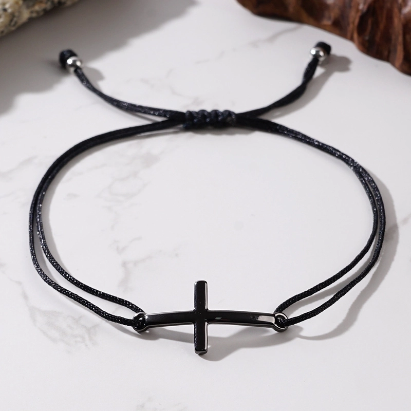 Minimalist Classic Style Cross Cord Unisex Drawstring Bracelets