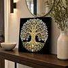 (30x30cm)Tree of Life DIY Pearl Painting Art With Inner Frame Handmade Pearl Material Art Kit Living Room Decor