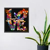 4PCS Diamond Painting -DIY Round Drill Love Butterfly Flower