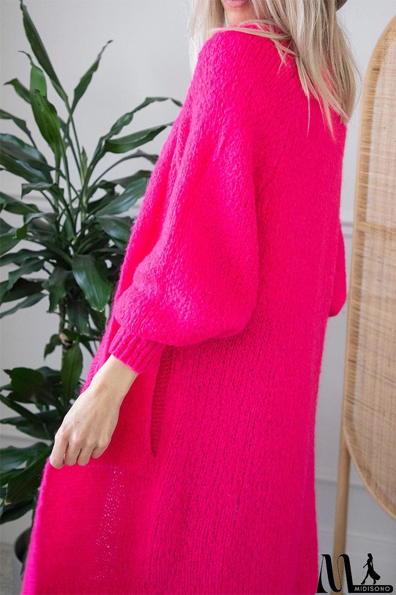 MidiSono - Casual Street Solid Patchwork V Neck Cardigans(5 Colors)