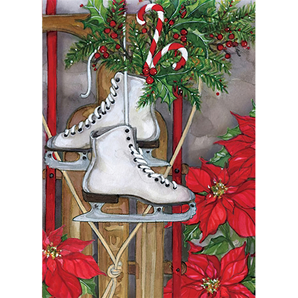 

Christmas Sock - Round Drill Diamond Painting - 30*40CM, 501 Original