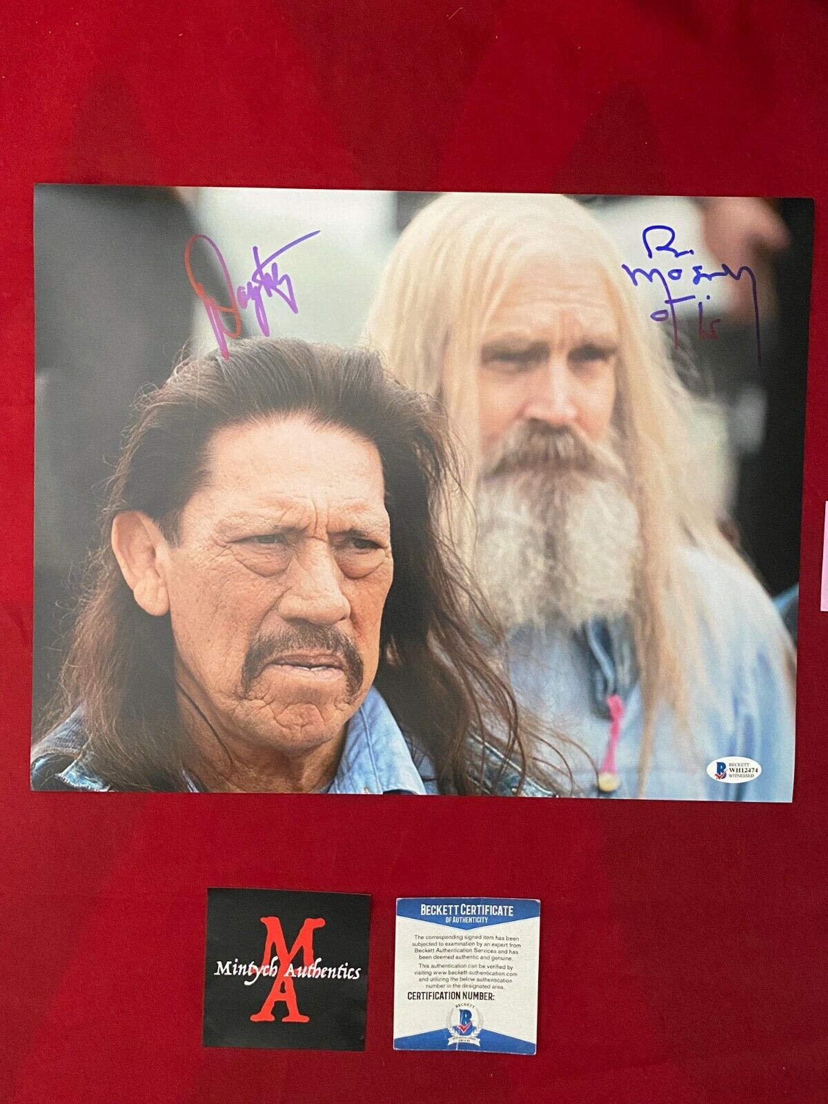 BILL MOSELEY & DANNY TREJO SIGNED 11x14 Photo Poster painting! 3 FROM HELL! BECKETT! OTIS! RONDO