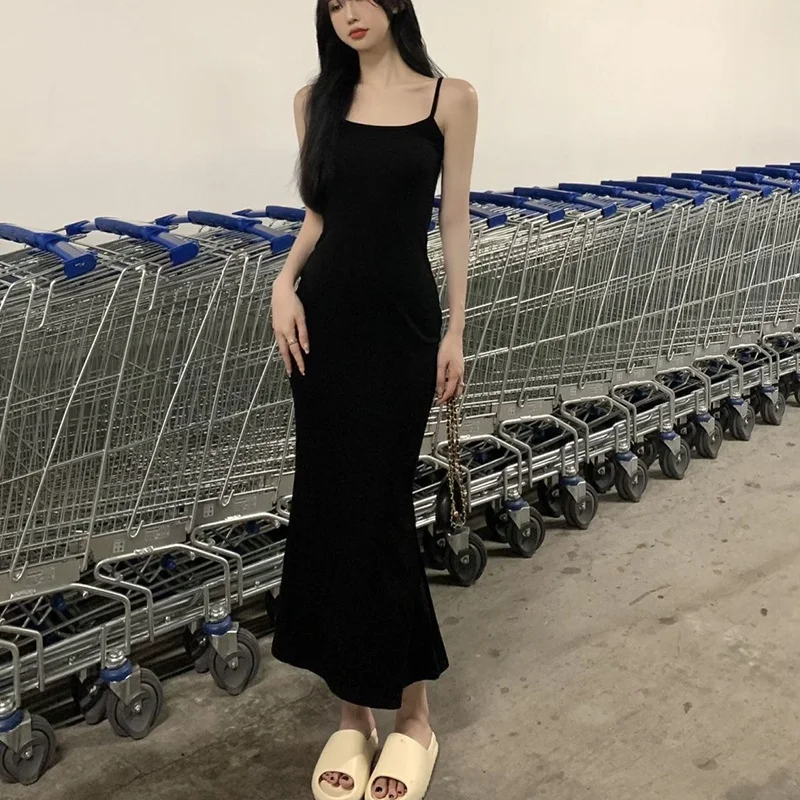 Brownm Brownm Belt Dress Female Summer Sleeveless Accept Waist Pure Desire Sexy Tight Show Thin Senior Feeling Bag Buttock Hot Girl Tight Skirt