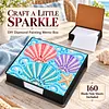 PU 5D Pearl Diamond Painting Kit Note Box DIY Diamond Art Notepad Box with 160 Sheets of Paper (Shell)