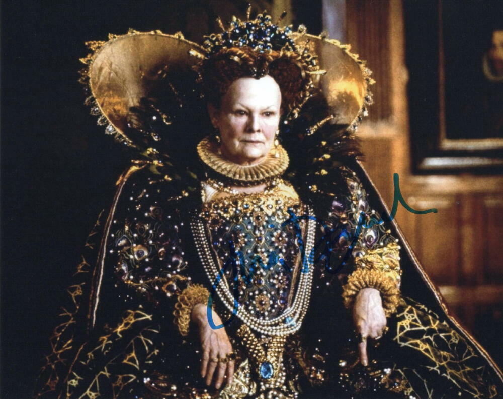 DAME JUDI DENCH SIGNED AUTOGRAPH 8X10 Photo Poster painting - JAMES BOND 'S M, GOLDENEYE SPECTRE