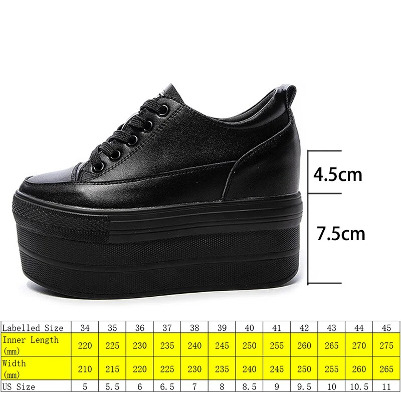 Fujin 2021 Single Shoes Women New Autumn Women's Leather Platform White Shoes Fashion Breathable Elevator Casual Shoes Lace-up