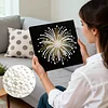 Fireworks DIY Pearl Diamond Art Kit for Adults Home Decor 25x25cm With Frame
