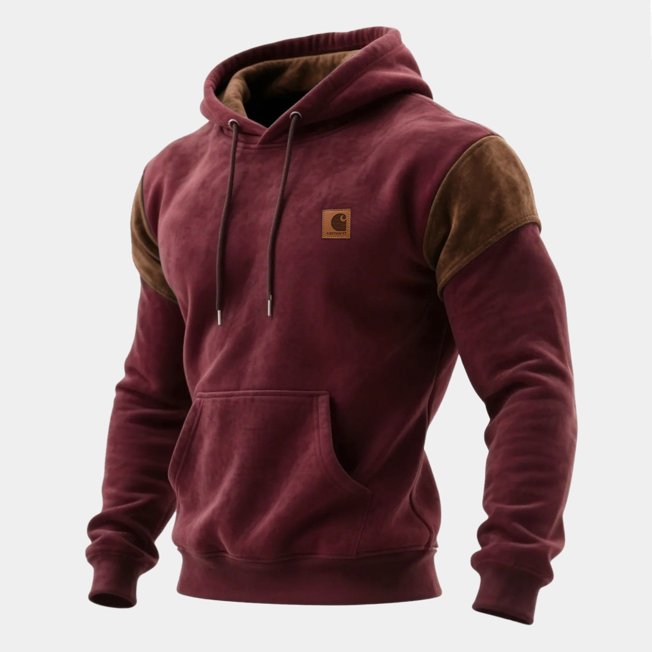 Stylish Hooded Sweatshirt with Contrast Sleeves for All-Season Comfort