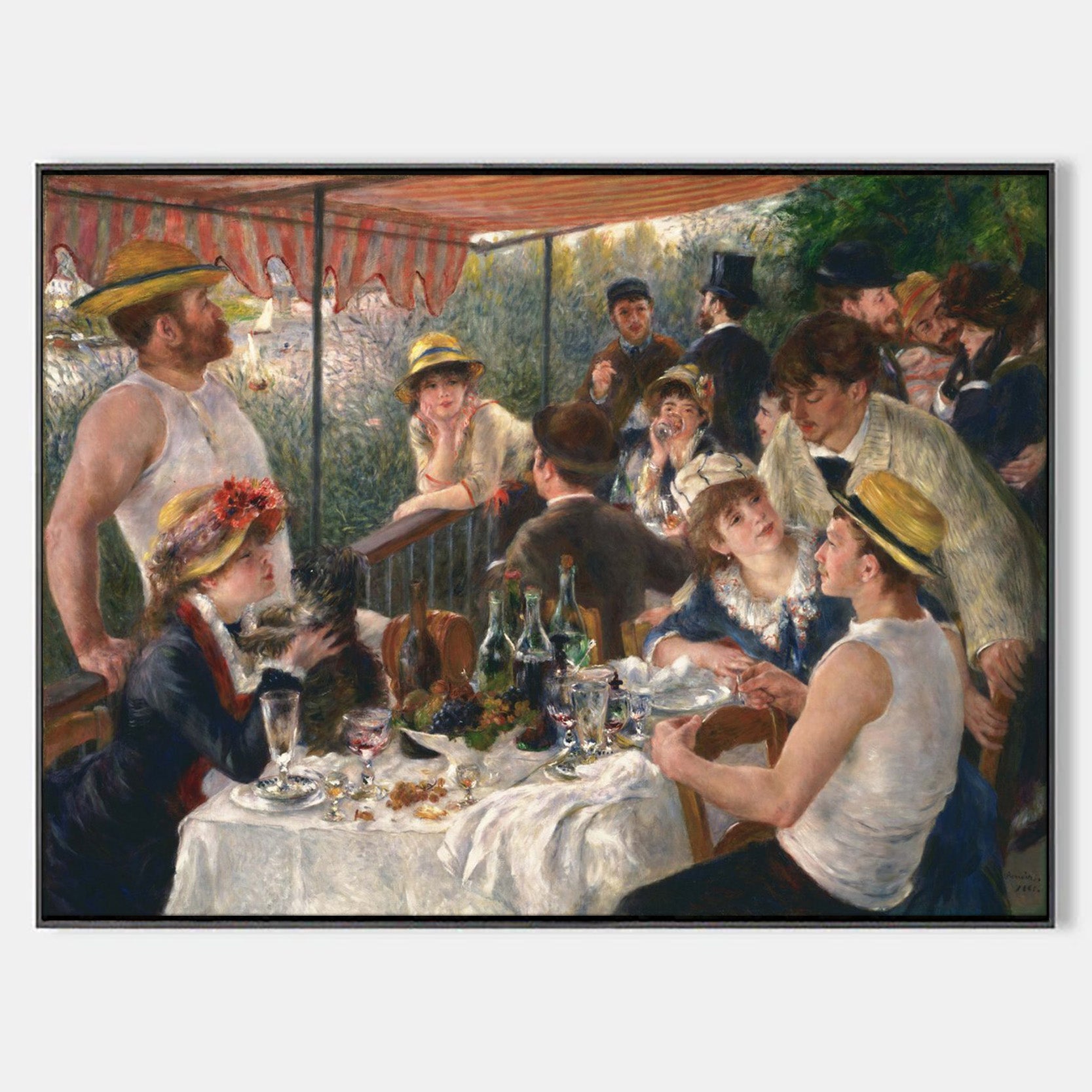 Luncheon of the Boating Party by Pierre-Auguste Renoir - Famous Art Reproduction