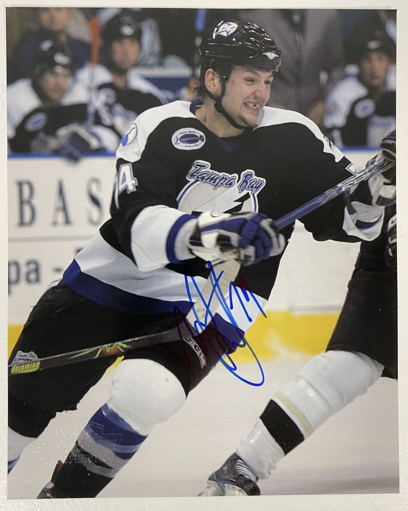 Nick Tarnasky Signed Autographed Glossy 8x10 Photo Poster painting Tampa Bay Lightning - COA Matching Holograms