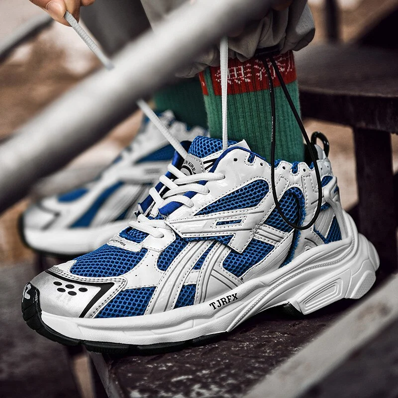 Unisex Spring Running Shoes Women Trend Chunky Sneakers Men Couples Platform Sport Shoes Mesh Walking Shoes  Zapatos De Hombre