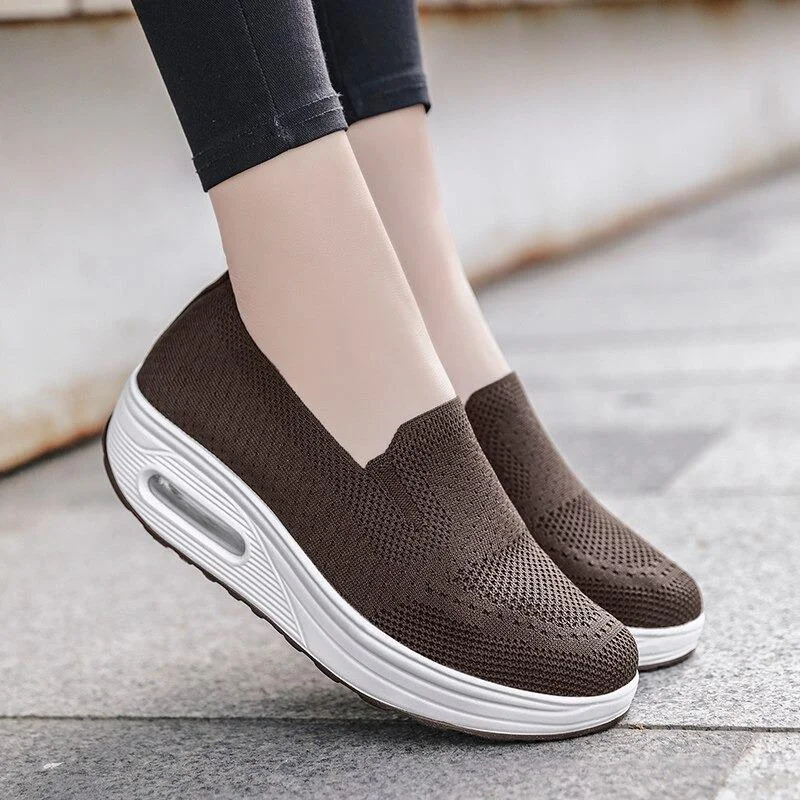 Women's Orthopedic Sneakers Slip on Air Cushion Walking Shoes