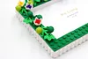 Flower DIY Building Block Photo Frame Kit,Creative Handmade Assembled Photo Frame Handmade Craft Gift Home Tabletop Display Decor