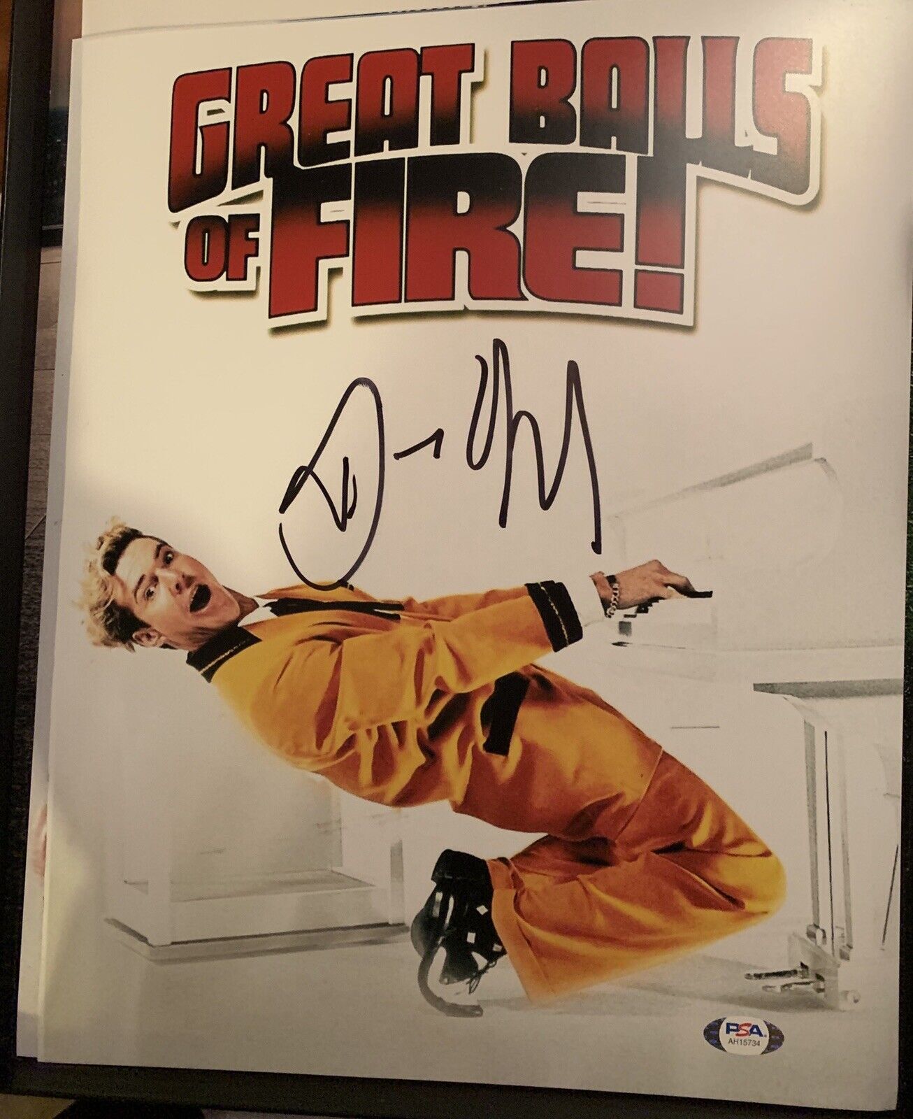 Dennis Quaid Autographed Signed 11x14 Pic Photo Poster painting Great Balls Of Fire Psa Coa