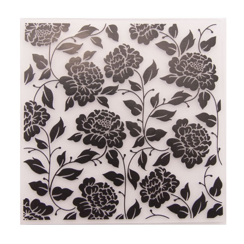 Rose Flower Leaf Embossing Plate Scrapbook Bloom Design DIY Paper Cutting Dies Scrapbooking Plastic Embossing Folder