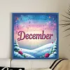 December-18CT Stamped Cross Stitch 25*25cm/9.84*9.84in tapestrymarket