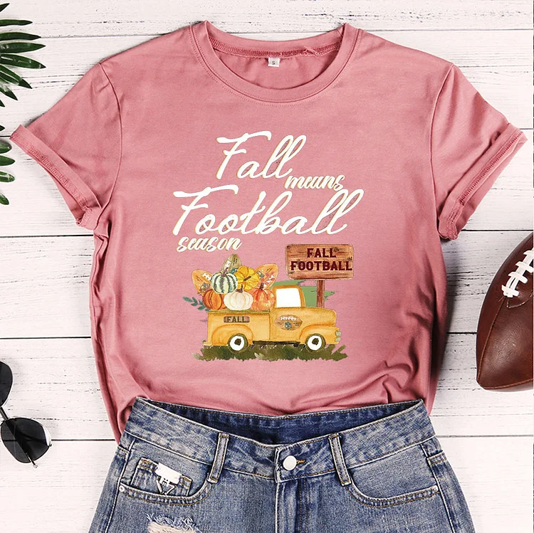 Fall Means Football   T-shirt Tee -08045-Annaletters