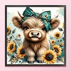 Highland Cow-11CT Stamped Cross Stitch Kit(40x40cm)