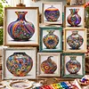 (Multi-Style) Abstract Art Vase - 11CT Stamped Cross Stitch 50*50cm tapestrymarket