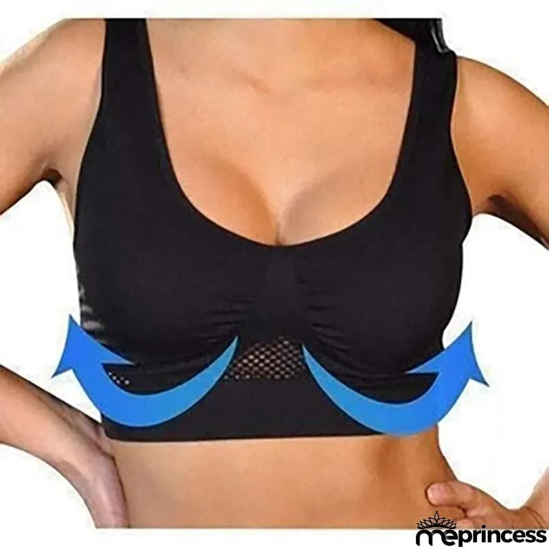 Fashion Hollowed-Out Breathing-Hole Sports Bra