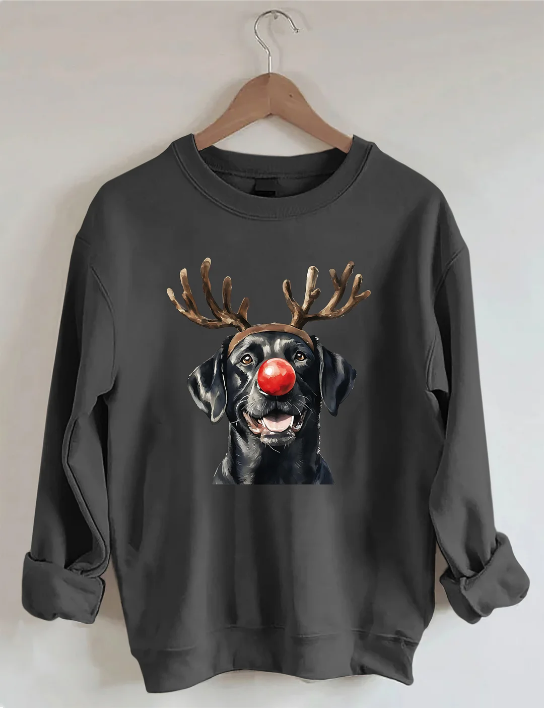 Christmas Black Lab Sweatshirt