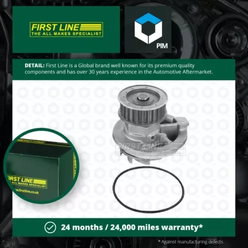 Water Pump fits OPEL ASCONA C 2.0 86 to 88 C20NE Coolant Firstline 1334054 New Parts