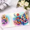 (US Local)12PCS DIY Animals Theme Diamond Art Greeting Cards Congratulations Cards & Gifts
