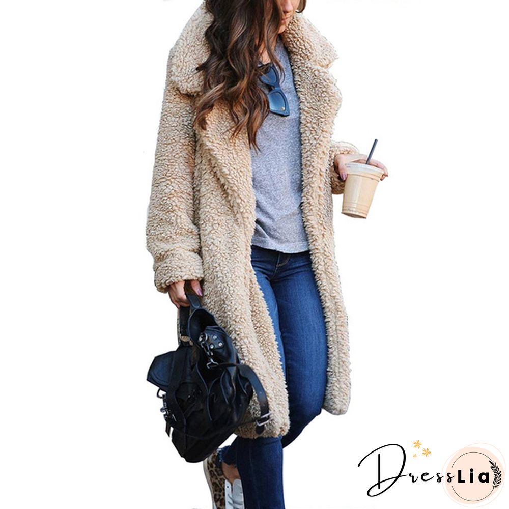 Ladies Girls Thick Warm Coat Jacket Coat Zip Up Tops Plus Size