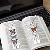 4Pcs Special Shape Dream Catcher Butterfly 5D DIY Diamond Painting Bookmark