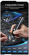 FNIRSI HS-03 Cordless Upgraded Soldering Iron 10W 100-450&deg;C Swappable 2600mAh Battery Type-C 0.96" IPS Screen 1&deg;F Step Adjustment F210 Tips 7s Heat Up 