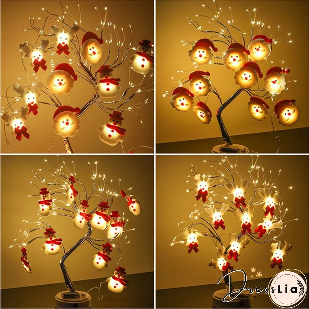 Leds 54Ft Christmas Snowman String Lights Waterproof Light Short Plush For Decorations