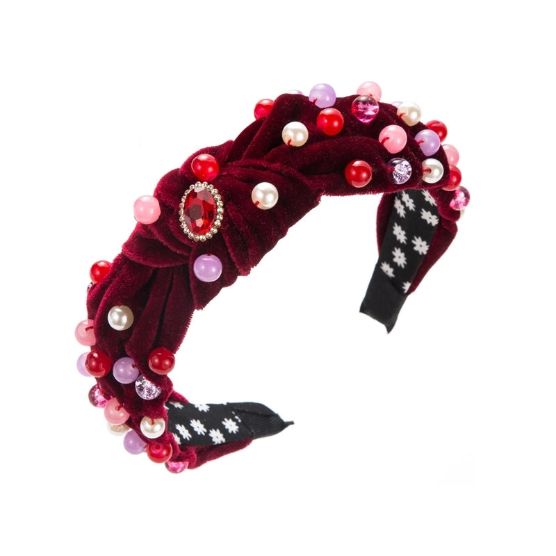 Women’s Casual Vacation Classic Style Color Block Alloy Rhinestone Glass Inlay Rhinestones Hair Band